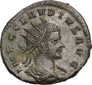 obverse: Claudius II (268-270).. BI Antoninianus, 268-9 AD. Antioch mint