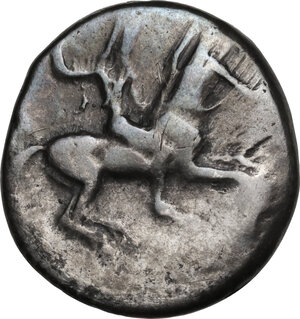 obverse: Gela. AR Didrachm, c. 490/85-480/75 BC