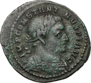 obverse: Constantine I (307-337).. AE Follis, Londinium mint, 307-310 AD