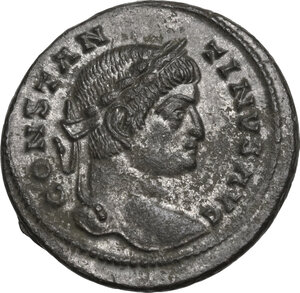 obverse: Constantine I (307-337).. AE Follis, Lugdunum mint, 322-323