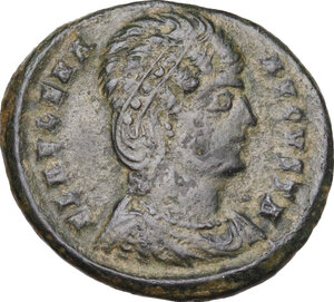 obverse: Helena, mother of Constantine I (Augusta 324-330).. AE Follis, 325-326. Cyzicus mint