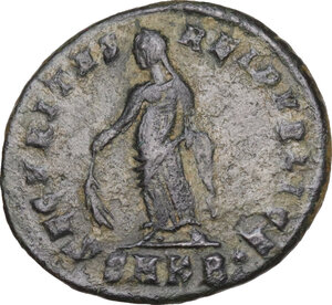 reverse: Helena, mother of Constantine I (Augusta 324-330).. AE Follis, 325-326. Cyzicus mint