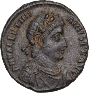 obverse: Valentinian II (375-392).. AE Follis, Antioch mint, 383-388