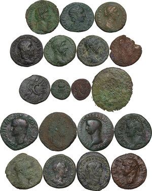 obverse: The Roman Empire.. Multiple lot of nineteen (19) unclassified AE coins