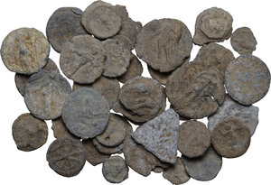 obverse: The Roman Empire.. Multiple lot of thirty-eight (38) unclassified PB Tesserae