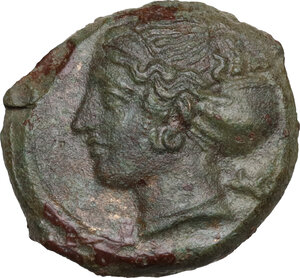 obverse: Syracuse.  Second Democracy (466-405 BC).. AE 17 mm, c. 415-405 BC