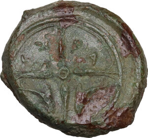 reverse: Syracuse.  Second Democracy (466-405 BC).. AE 17 mm, c. 415-405 BC