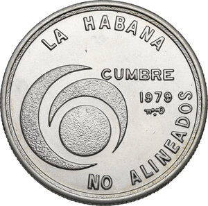 reverse: Cuba. AR 20 Pesos 1979. Issued for the non-aligned Nations conference