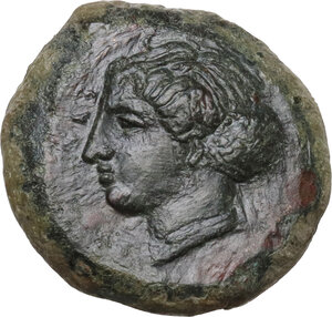 obverse: Syracuse.  Second Democracy (466-405 BC).. AE Hemilitron, c. 405-375 BC