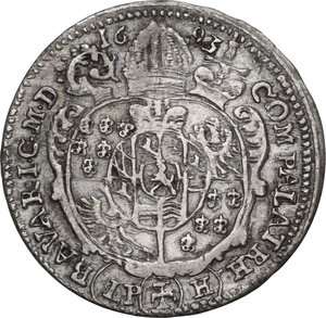 reverse: Germany.  Franz Ludwig von Pfalz-Neuburg (1683-1732). 6 Kreuzer 1693, Breslau mint