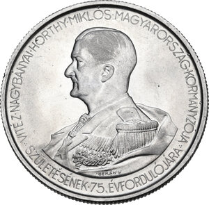 obverse: Hungary. AL 5 Pengo 1943. 