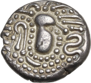 obverse: India.  Post-Gupta (Chaulukya-Paramara).. AR Drachm, c. 950-1050 AD