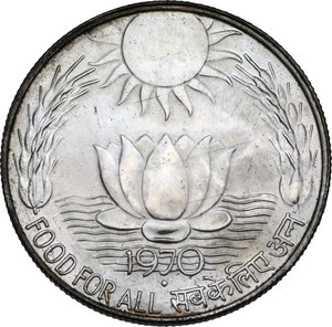 obverse: India. AR 10 Rupees 1970. 