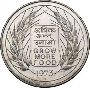 obverse: India. AR 10 Rupees 1973. 