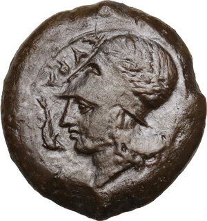 obverse: Syracuse.  Dionysios I to Dionysios II.. AE Litra, c. 375-344 BC
