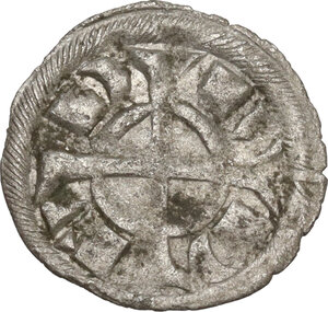 reverse: Italy .  Federico II di Svevia (1197-1250).. AR Denaro piccolo, Verona mint