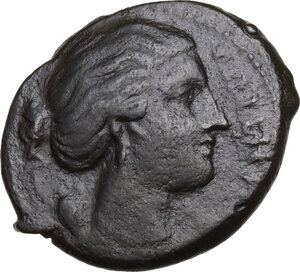 obverse: Syracuse.  Agathokles  (317-289 BC).. AE 25 mm, c. 295-289 BC