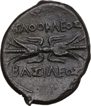 reverse: Syracuse.  Agathokles  (317-289 BC).. AE 25 mm, c. 295-289 BC