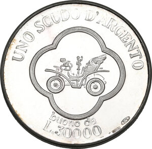 obverse: Italy .  Italian Republic. AR Buono of 30.000 Lire 1986. 