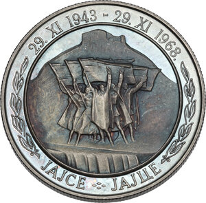 reverse: Jugoslavia. AR 20 Dinara 1968. 