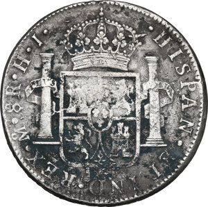 reverse: Mexico.  Ferdinand VII (1808-1833). AR 8 Reales 1810 HJ, Mexico City