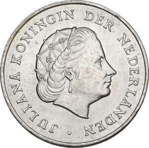 obverse: Netherlands. AR 2 1/2 Gulden 1964