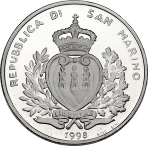 obverse: San Marino. AR 10.000 Lire 1998. 