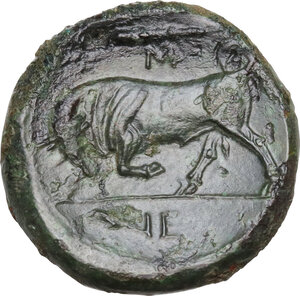 reverse: Syracuse.  Hieron II (274-215 BC).. AE 20 mm, c. 275-269/265 BC