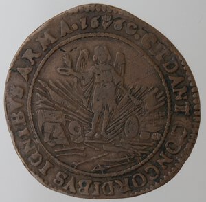 reverse: Olanda. Filippo IV. Token 1660. Ae.