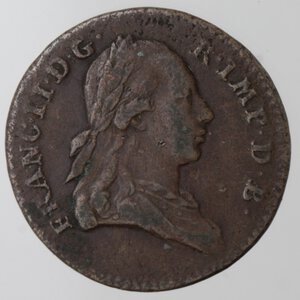 obverse: Paesi Bassi austriaci. Francesco II. 1792-1835. Liard 1794. Ae. 