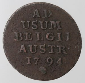reverse: Paesi Bassi austriaci. Francesco II. 1792-1835. Liard 1794. Ae. 