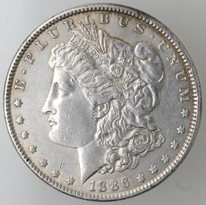 obverse: USA. Dollaro Morgan 1886 Philadelphia. Ag. 