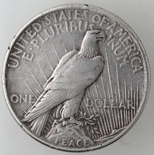 reverse: USA. Dollaro Peace 1921 Philadelphia. Ag. 