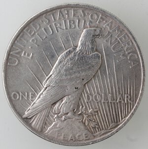 reverse: USA. Dollaro Peace 1923 Philadelphia. Ag. 
