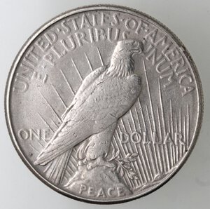reverse: USA. Dollaro Peace 1923 S. Ag. 