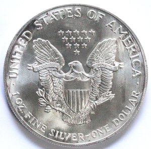 obverse: USA. Dollaro 1990. Oncia. Ag. FDC. 