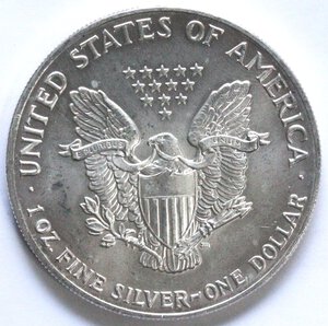 obverse: USA. Dollaro 1992. Oncia. Ag. 