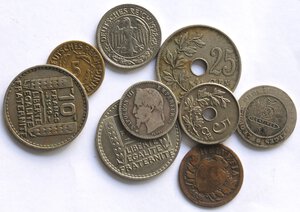 obverse: Lotto di 9 monete assortite. 