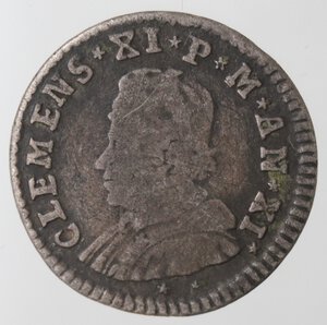 obverse: Ferrara. Clemente XI. 1700-1721. Muraiola da quattro baiocchi 1711. Mi. 