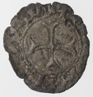 reverse: Napoli. Carlo III di Durazzo. 1382-1385. Mezzo Denaro. Mi. 