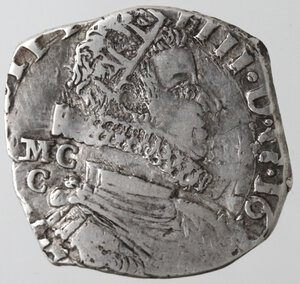 obverse: Napoli. Filippo IV. 1621-1665. Tarì 1622?. Ag. 