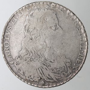 obverse: Napoli. Carlo II. 1674-1700. Mezzo Ducato 1684. Ag. 