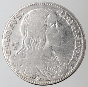 obverse: Napoli. Carlo II. 1674-1700. Tari 1689. Ag. 