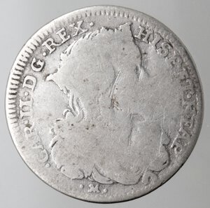 obverse: Napoli. Carlo II. 1674-1700. Tarì 1698. Ag. 