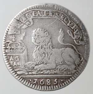 reverse: Napoli. Carlo II. 1674-1700. Carlino 1685. Ag. 