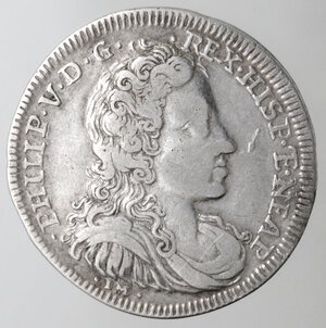 obverse: Napoli. Filippo V. 1700-1707. Tarì 1701 sigle AG/A. Ag. 