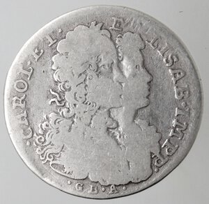 obverse: Napoli. Carlo VI. 1711-1734. Tarì 1716. Ag. 