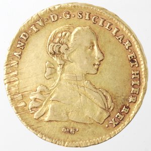 obverse: Napoli. Ferdinando IV. 1759-1799. 6 Ducati 1767. Au. 
