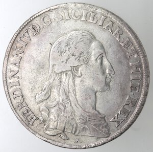 obverse: Napoli. Ferdinando IV. 1759-1799. Piastra 1790. Sigle AP. Ag. 