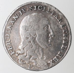 obverse: Napoli. Ferdinando IV. 1759-1798. Tarì 1798. Ag.